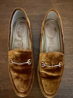 Sam Edelman Women’s Velvet Bit Loafers in Chestnut Brown